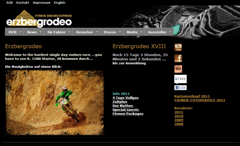 ERZBERGRODEO XVIII, June 7th – 10th 2012