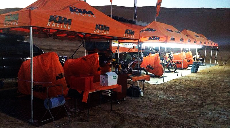 Abu Dhabi Desert Challenge 2014- KTM-UAE Service Camp