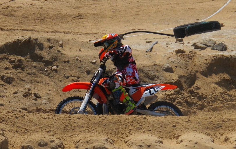 Nic Kefford running the KTM 85 SX to the max!